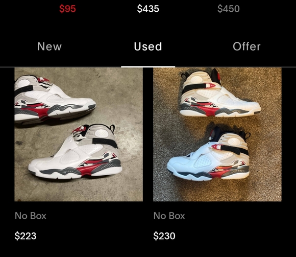 Jordan Retro 8 bugs bunny used sz10.5 - Picture 5 of 10